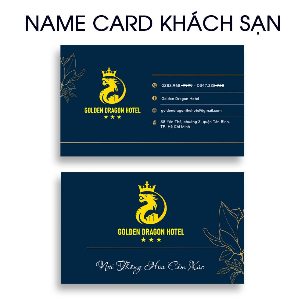 In Danh Thiếp Card Visit | Name Card KHÁCH SẠN | In Theo Yêu Cầu | MS: 111324