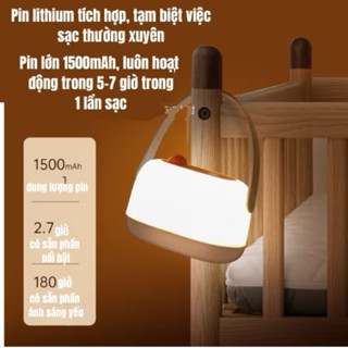 Đèn ngủ bỉm sữa cao cấp 9 mức độ sáng an toàn cho bé