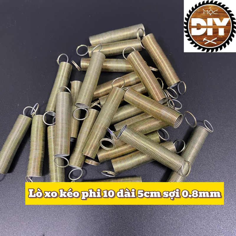Lò xo kéo phi 10 dài 5cm sợi 0.8mm (10cái)