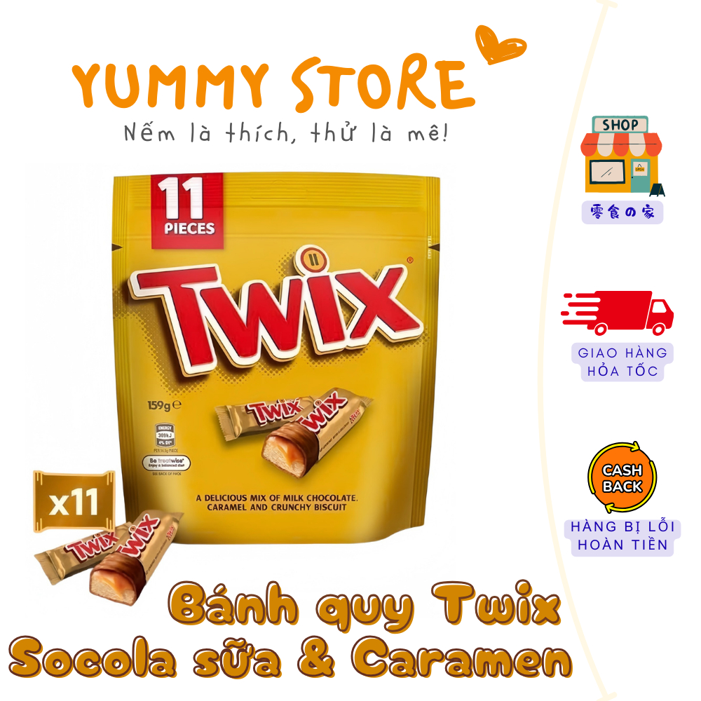 🤤 Socola Caramel Twix 159G (11 thanh)