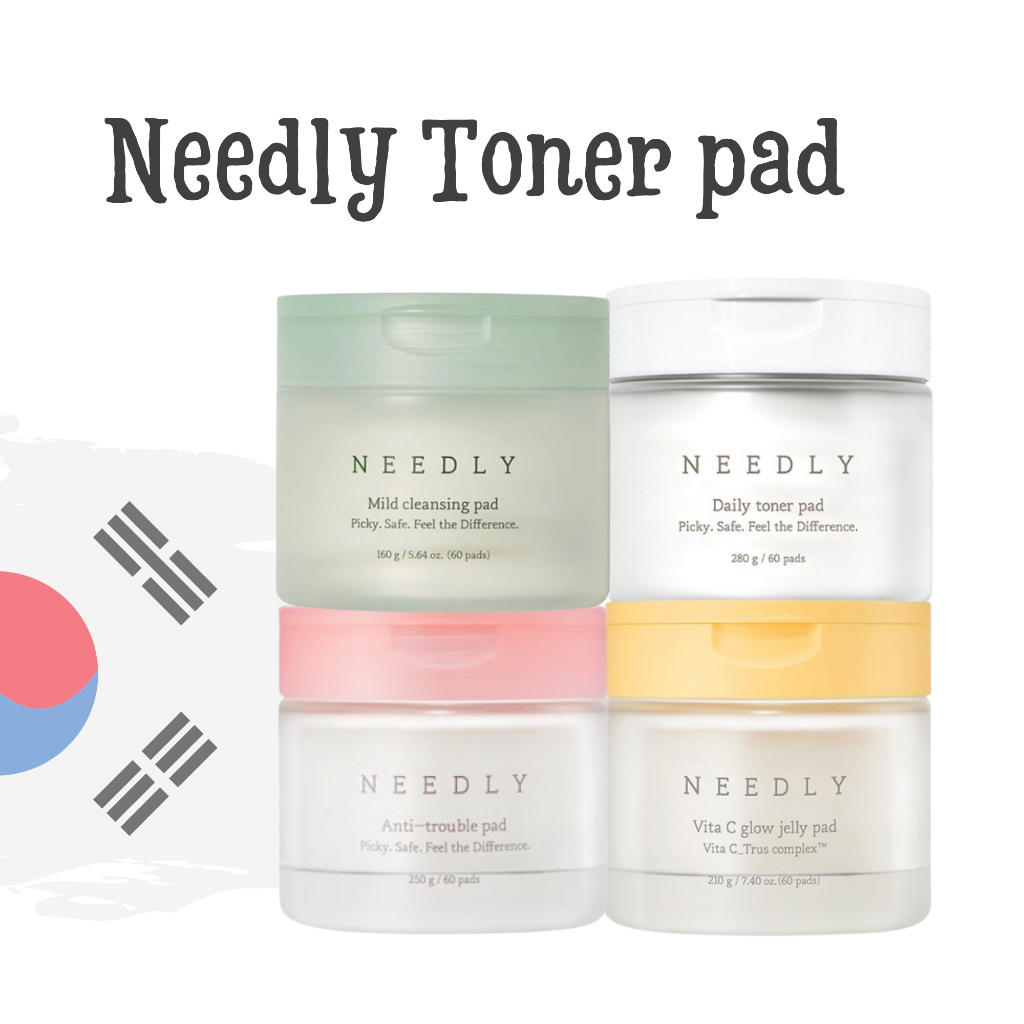 Needly Toner Pad - Nước hoa hồng dạng miếng giúp tẩy tế bào chết, dưỡng ẩm và dưỡng trắng da