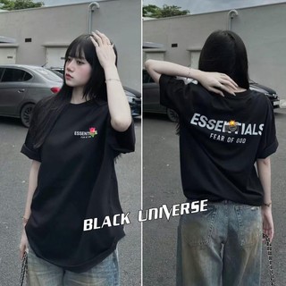 Áo thun ESS lỡ tay Blackuniverse from rộng chất liệu cotton cao cấp