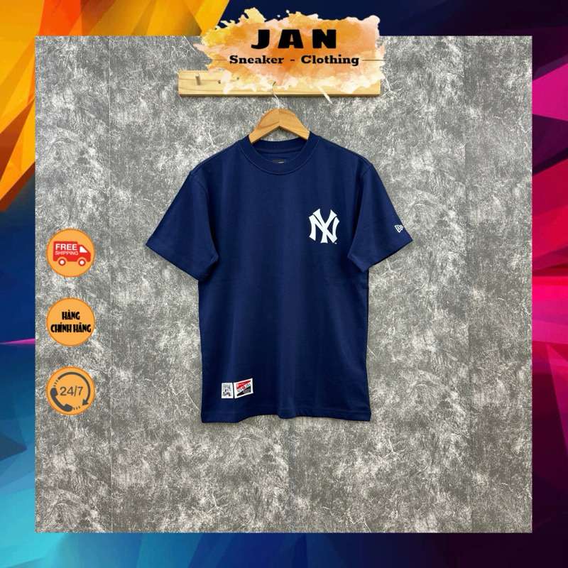 Áo Thun NEW ERA NY Navy Trơn Auth | Jan Shop