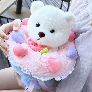 Gấu Bông Teddy Hoa Hồng Set Quà Tặng Bó Hoa Gấu Bông Lena Dâu Lotso Thỏ Cao Cấp Tặng Người Yêu Bạn 2 trong 1