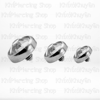1 Chiếc_ mặt chốt khuyên Dermal Anchor / Surface Piercing xỏ khuyên