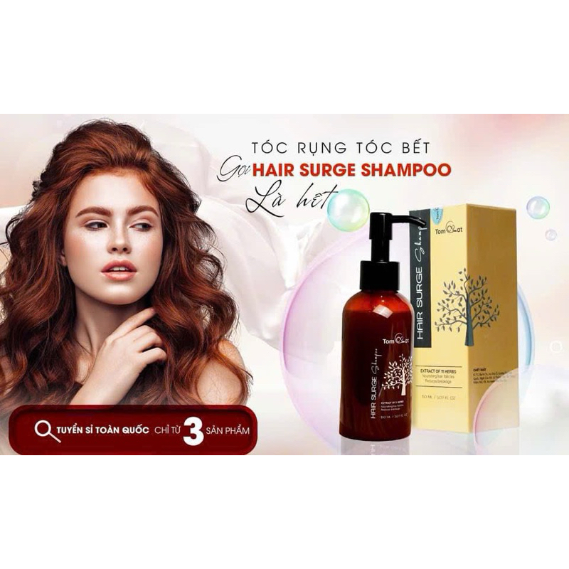 Dầu gội  giảm rụng tóc Hair Surge Shampoo - TomCat 150ml.