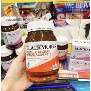 Canxi total, magie, d3 blackmores bone health total calcium magnesium vitamin d3 úc 200 viên, hỗ trợ xương khớp