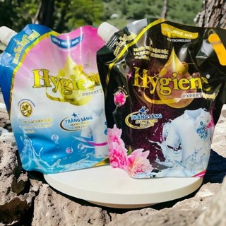  Túi Nước giặt Hygiene 2in1 lưu hương nước hoa kết hợp xả vải 1800 ml,hàng VNSX theo công nghệ Thái 