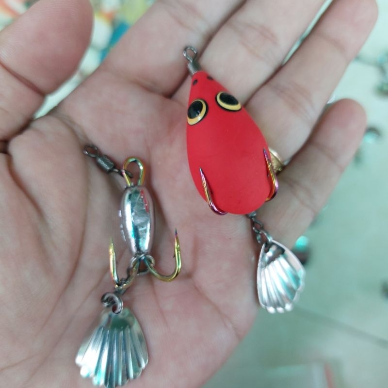 Nhái hơi mùa lũ F35 Chì Đúc, Lưỡi độ, Lưỡi Titan, siêu nhậy cá