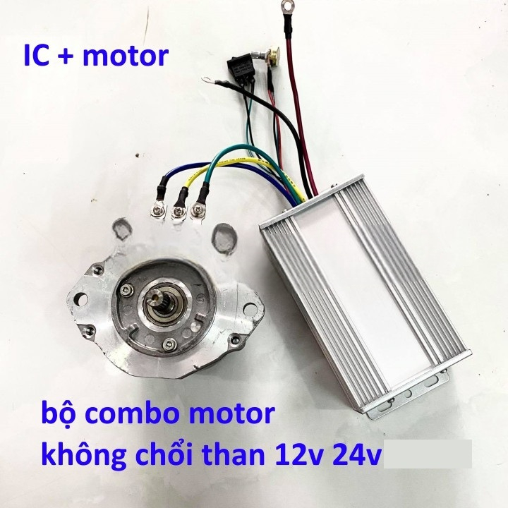 Combo motor 12v 24V 500w mitsuba bldc không chổi than brushless + điều tốc 30A, motor không chổi tha