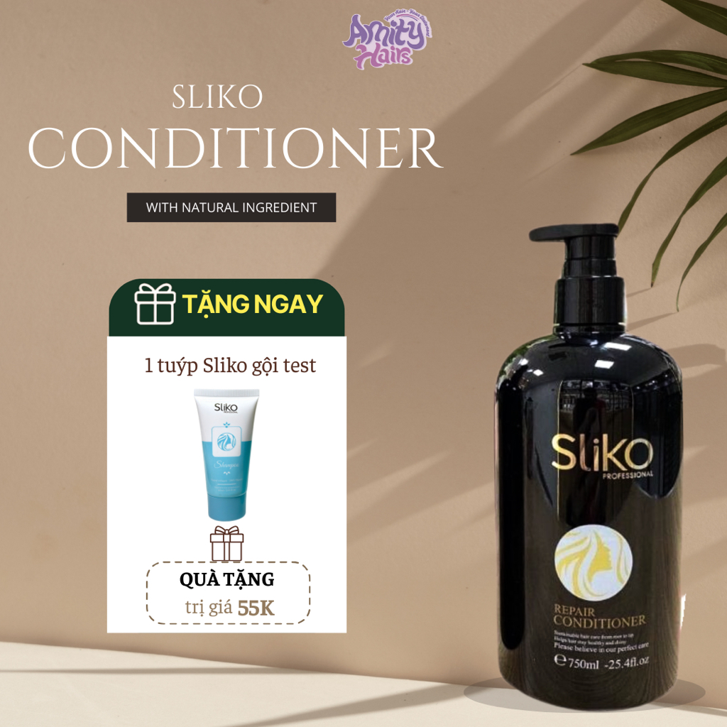 Dầu Xả SLIKO Hương nước hoa Dưỡng tóc khô xơ rối Công thức chuẩn salon Amityhairs