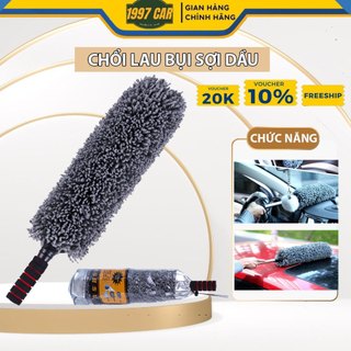 Chổi Lau Bụi Sợi Dầu Ô Tô Tiện Lợi,Điều Chỉnh Được Cán Dài - Loại Chổi Tròn