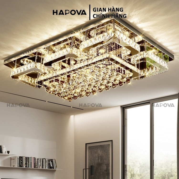 Đèn chùm pha lê phòng khách HAPOVA BIKIA 30081