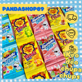 Combo kẹo dẻo Chupa Chups, Alpenliebe hương trái cây hỗn hợp (gói 24g)