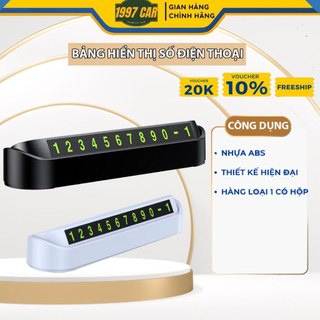 Bảng Số Điện Thoại Ô Tô Gắn Taplo Xe Hơi Có Dạ Quang VERSION 3