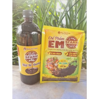 Mật rỉ đường và chế phẩm EM của Sfarm _ Bộ đôi ủ phân hữu cơ