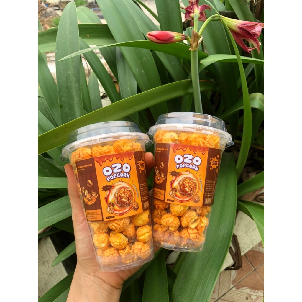 Bắp rang bơ OZO- hàng loại ngon hũ 500ml 900ml cho quán cà phê