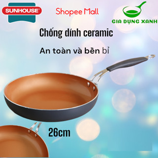 Chảo nhôm chống dính đáy từ 26 cm Sunhouse SHG1126MCA