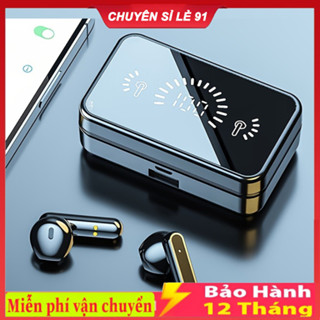 Tai Nghe Bluetooth S20 Nhét Tai Pin Trâu 2200mah, Có Micro Chống Thấm Nước, Màn Hình Led Hiển Thị Pin