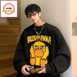 Áo sweater, áo thu đông dài tay, áo thun dài tay nam chất nỉ bông cổ tròn - An cường Official SW026