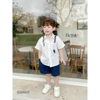 Set bộ sơ mi, quần jean cho bé Bernie FASHION