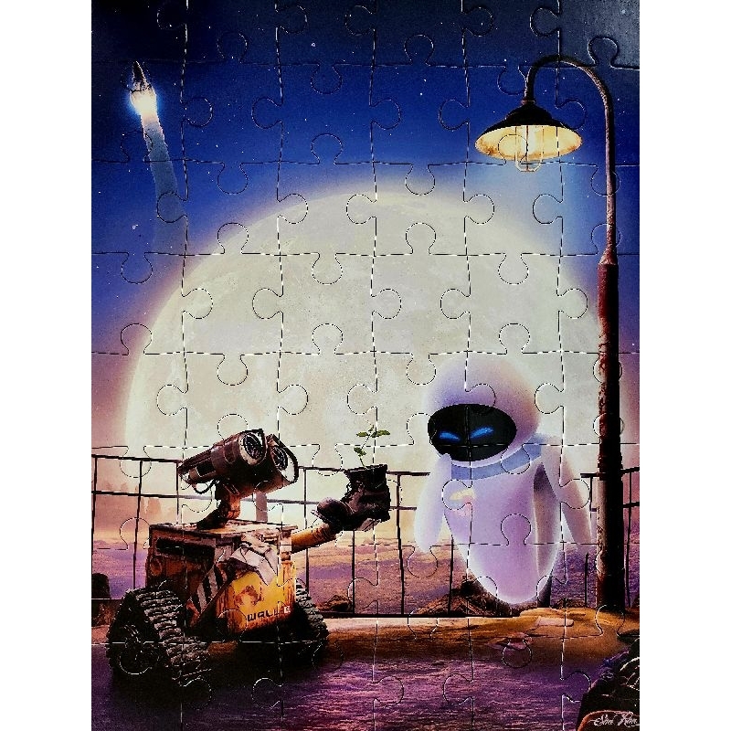 Tranh ghép hình chất lượng cao Wall-e (Disney Puzzle Wall-e) 48 miếng/100 miếng - Đồ chơi trí tuệ ch