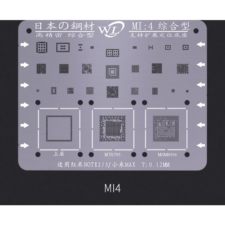 Vỉ làm chân Xiaomi MI:4 NOTE 2/3
