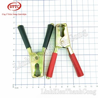 Kẹp Acquy 90mm 100A Mạ Đồng (Cặp Đỏ Đen)