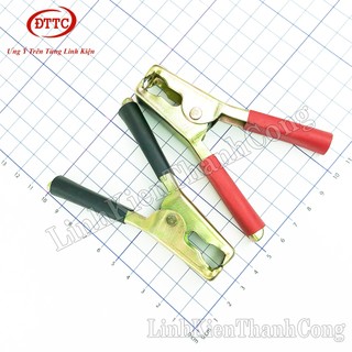 Kẹp Acquy 90mm 100A Mạ Đồng (Cặp Đỏ Đen)