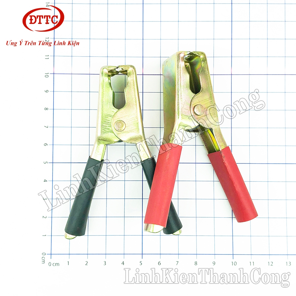 Kẹp Acquy 90mm 100A Mạ Đồng (Cặp Đỏ Đen)