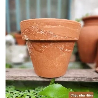 Chậu đất nung - chậu ly gờ đại miệng 23, cao 21