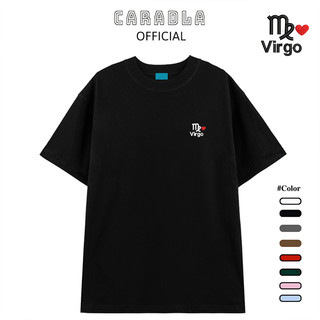 Áo Thun THÊU, Áo Phông Thêu CARADLA Các Cung Hoàng Đạo Scorpius Taurus Virgo Chất Cotton Thoáng Mát Form Rộng Tay Lỡ