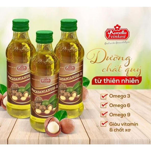 Dầu hạt Macca Đức Kunella 100ml.