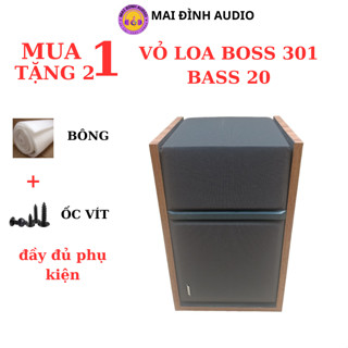 Vỏ thùng loa B0SE 301 seri 3 bass 20, vỏ dán vân gỗ cao cấp, vỏ thùng loa bass 20 boss được tặng kèm bông tiêu âm,âthanh