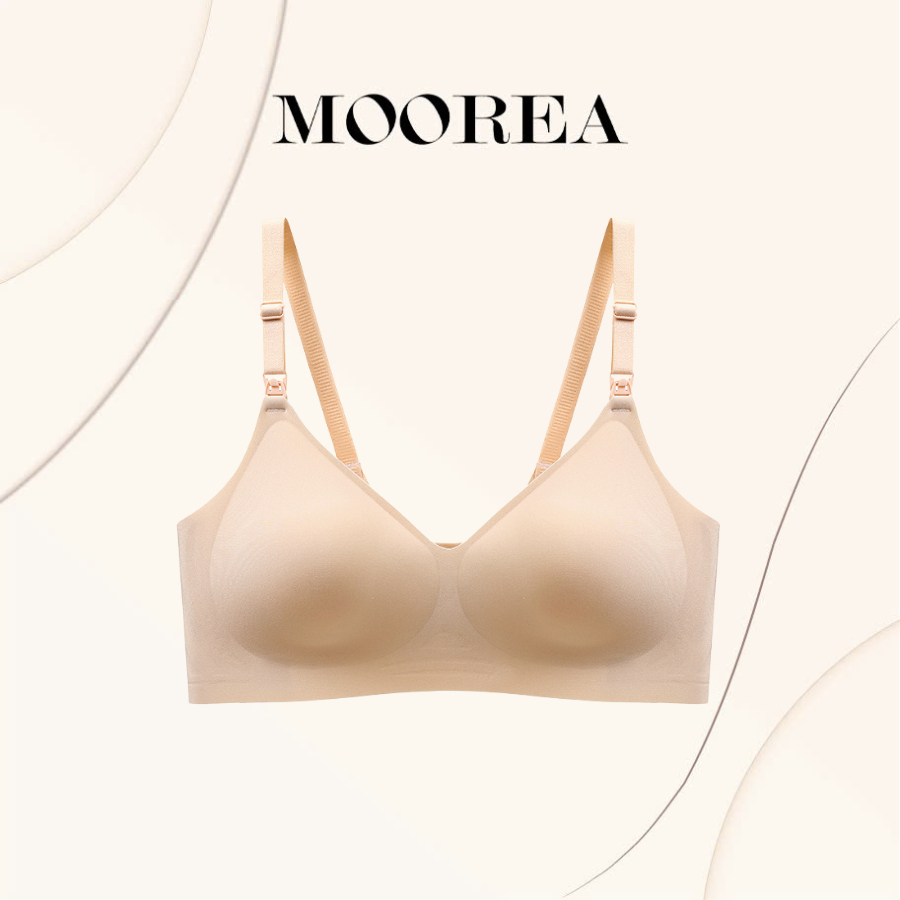 Áo Lót Bầu, Cho Con bú Moorea Mỏng Nhẹ, Không Gọng, Chống Chảy Xệ - BRC30