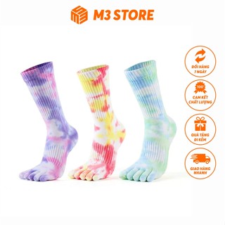 Tất Thể Thao Xỏ Ngón Chạy Bộ Vớ Ngón Chân Chạy Trail Yoga Chống Trượt Hạn Chế Chafing MKYG202306