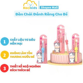 Bàn chải đánh răng cho bé được làm từ hàng vạn sợi tơ siêu mềm