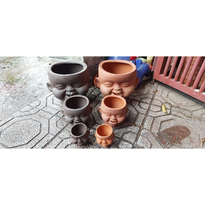 Chậu đất nung - chậu tí súng răng sz trung và nhỏ
