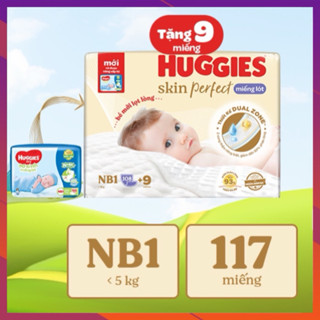 Miếng lót Sơ Sinh Huggies Newborn NB1 70 NB1 117 NB2 60(Loại 70 miếng và 117 miếng)
