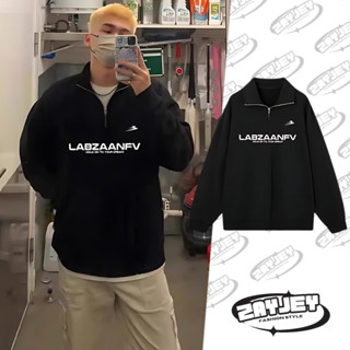  Áo Sweater Nam Có Cổ In Họa Tiết ZayJey Nỉ Bông Form Rộng 