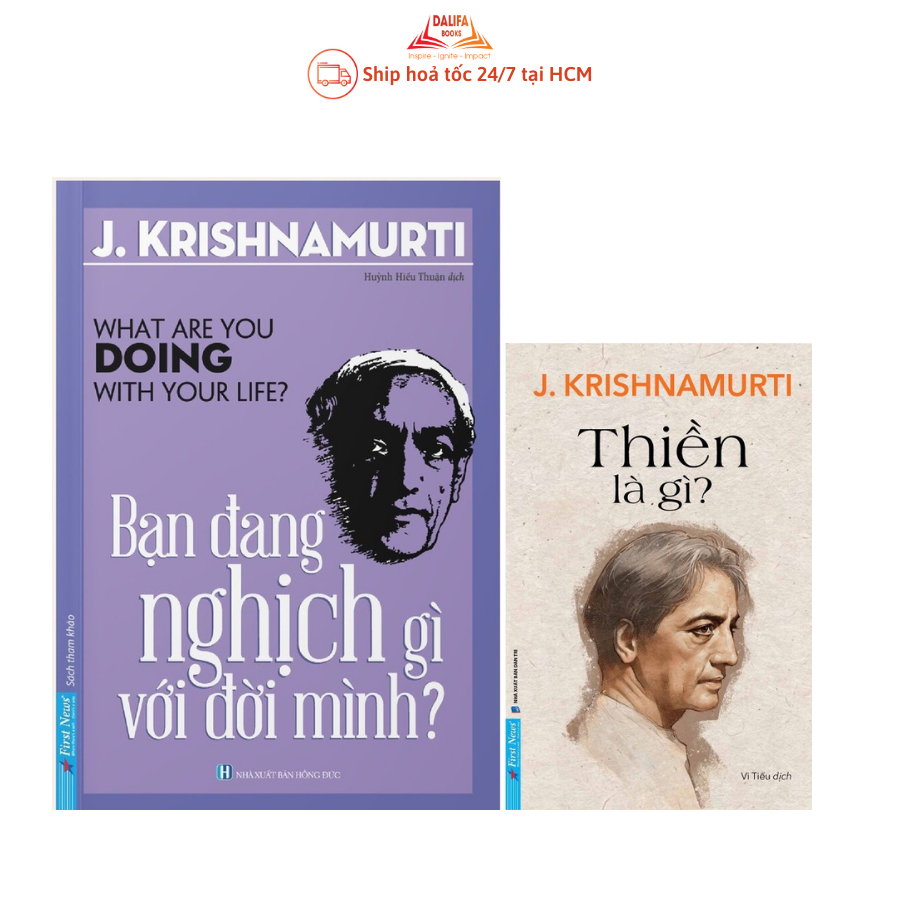 Sách - Combo 2 cuốn J. Krishnamurti Thiền Là Gì? và bạn đang nghịch gì với đời mình