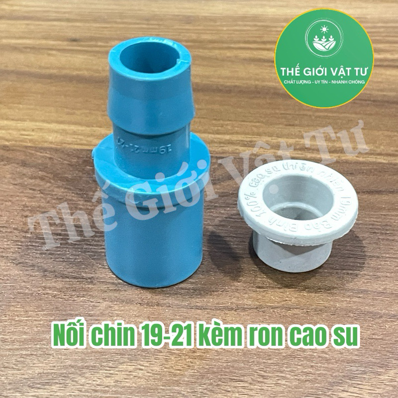 5 Bộ Nối Chin N21-27-19mm Nhựa PVC Kèm Ron Cao Su 19mm Dùng Nối Ống Trong Hệ Thống Tưới