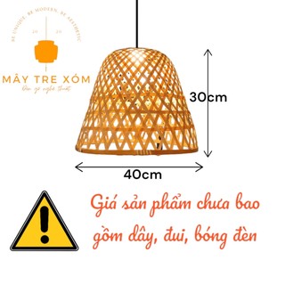 Đèn tre trang trí thả trần