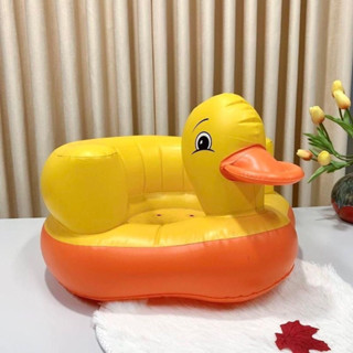 Ghế hơi tập ngồi hình vịt vàng cao cấp cho bé