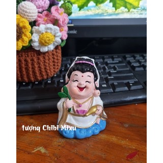 TƯỢNG CHIBI QUAN ÂM HÀNG CHUẨN 9CM