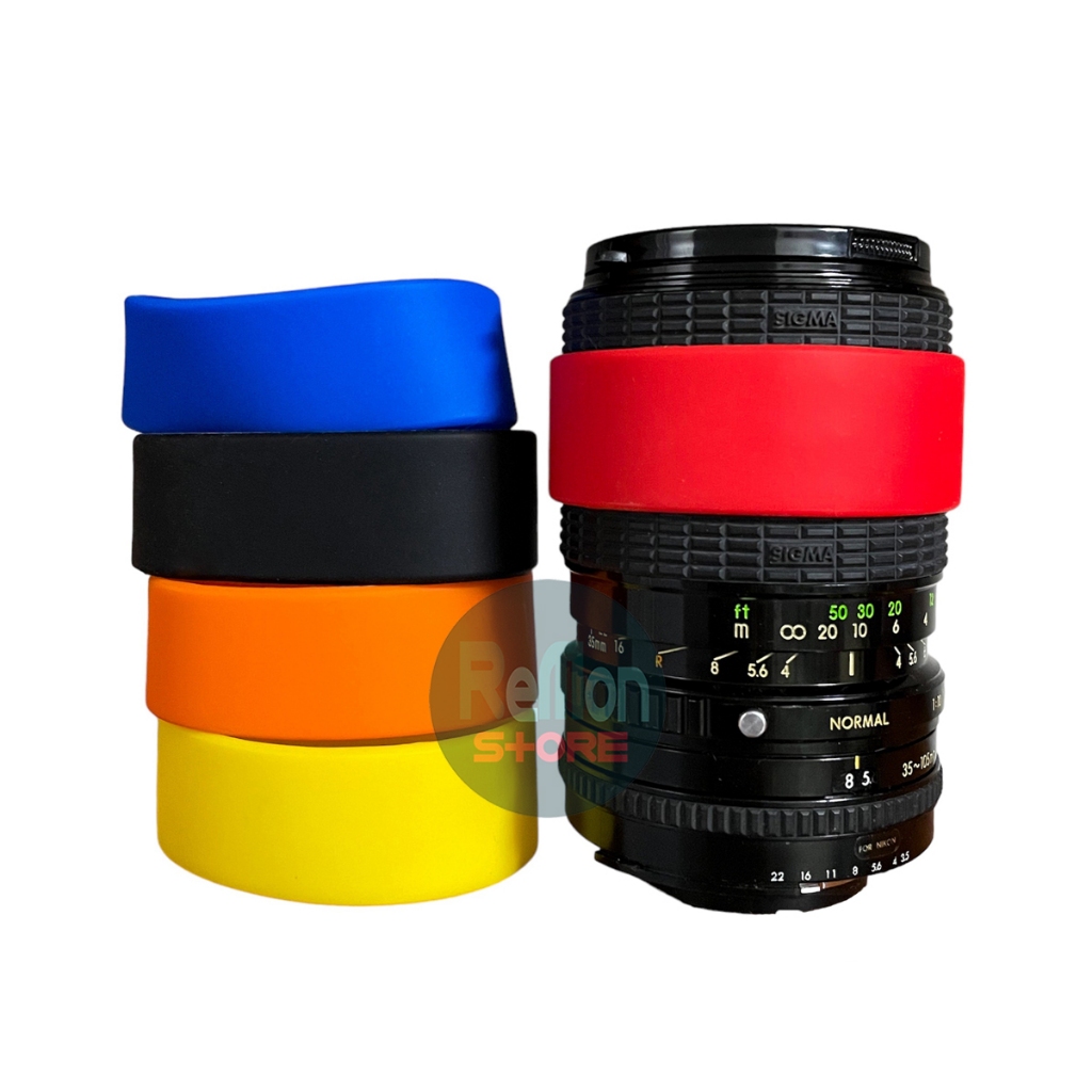 Vòng cao su ống kính và Đèn Flash bản lớn 25mm chống tuột lens vòng zoom focus cho lens Canon Nikon