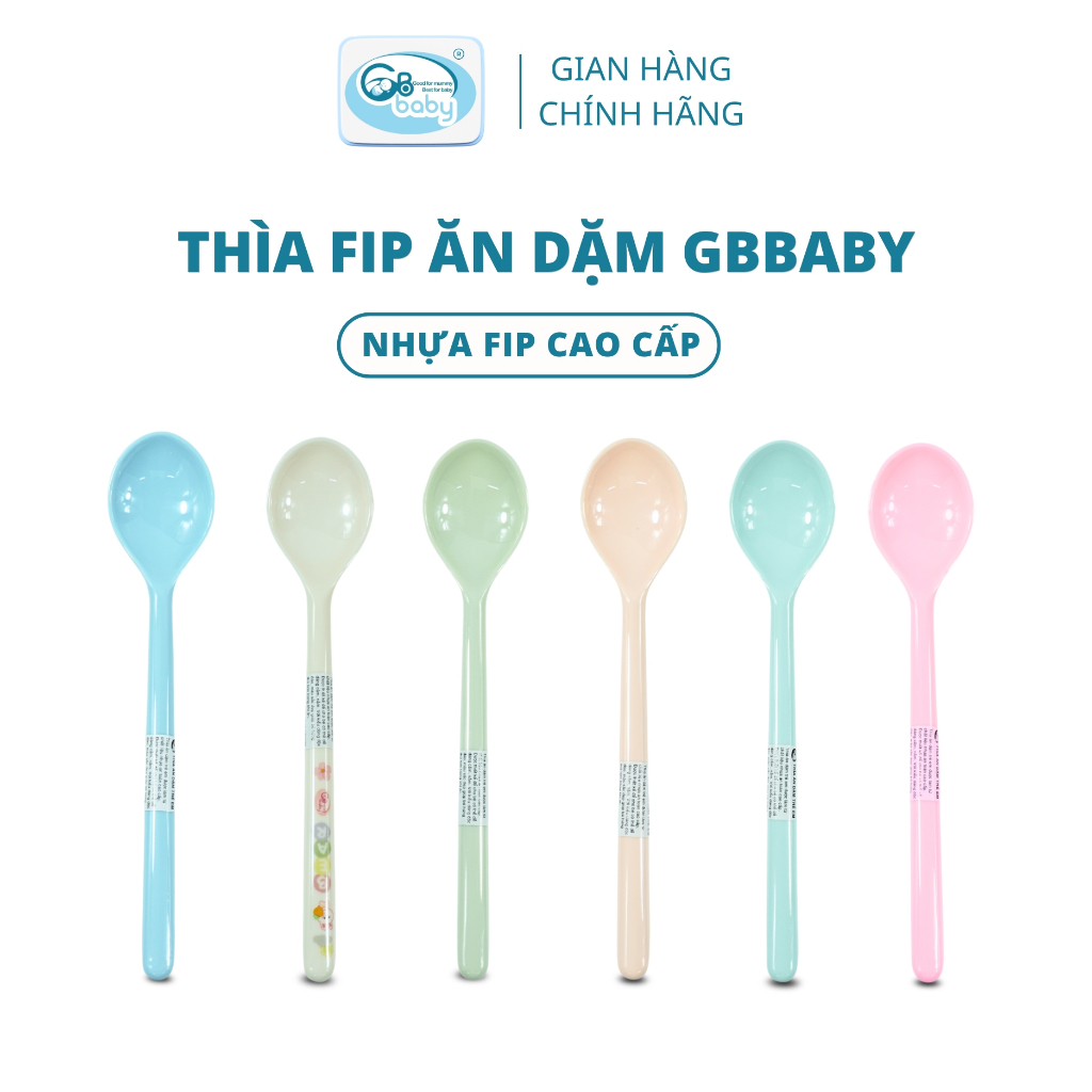 Thìa ăn dặm cho bé Gbbaby, Đồ Dùng Ăn Dặm Tiện Lợi An Toàn