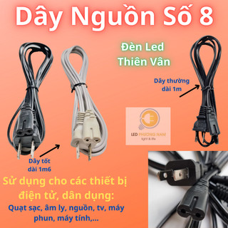 [COMBO 2 ] Dây Nguồn Số 8 dài 1m