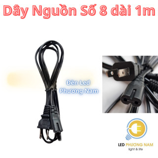 [COMBO 2 ] Dây Nguồn Số 8 dài 1m