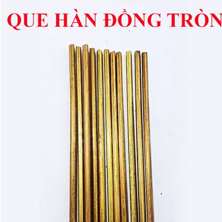 Que hàn đồng thau tròn dài 1m các size cỡ phi 2.5mm